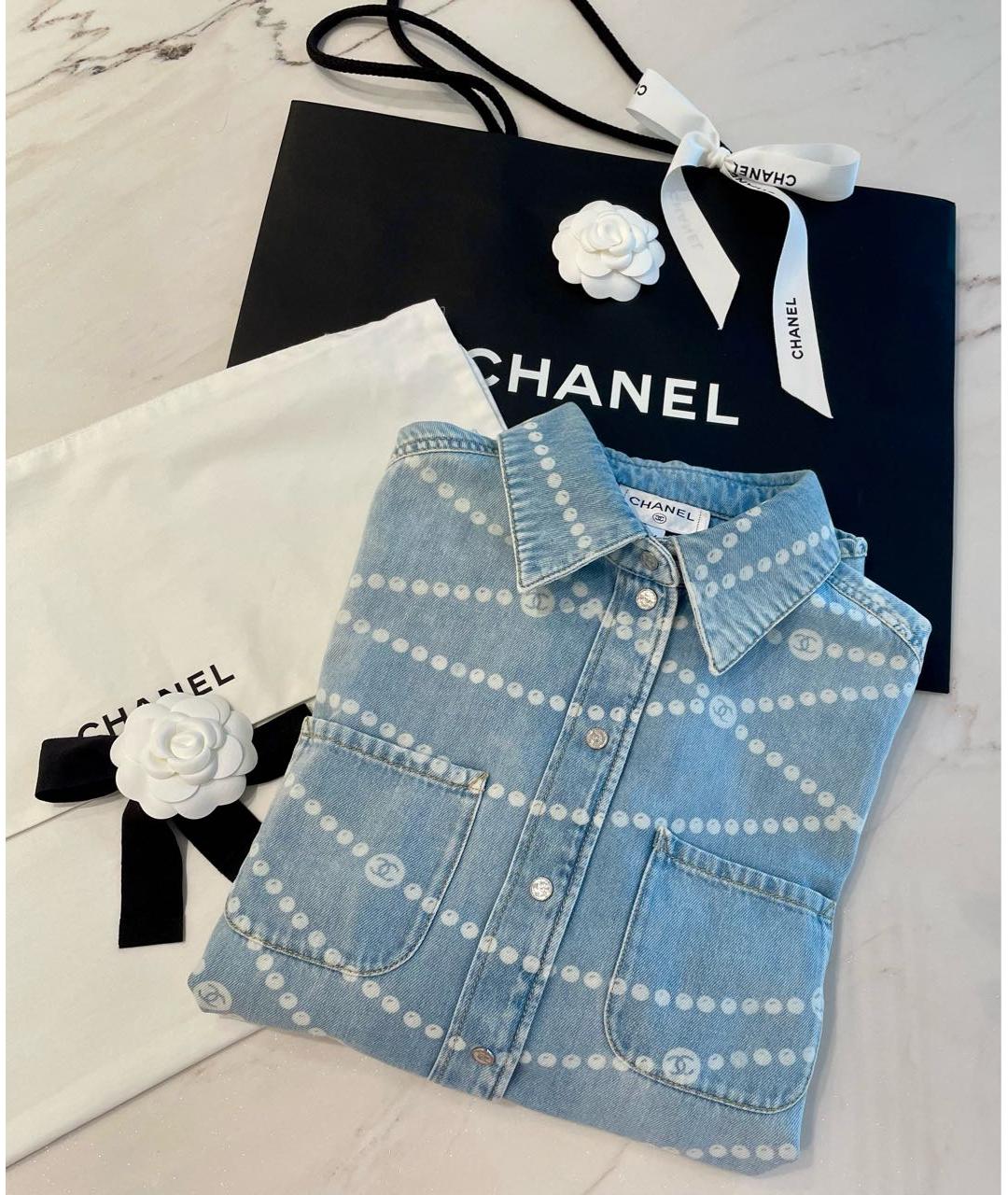 CHANEL Голубая рубашка, фото 5
