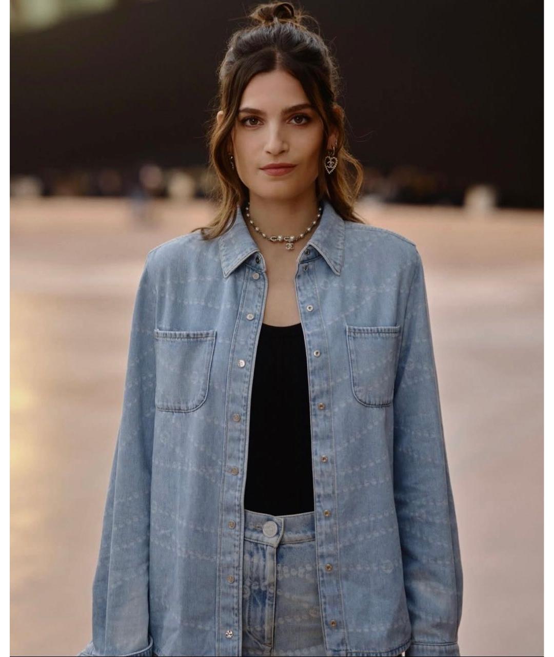 CHANEL Голубая рубашка, фото 7