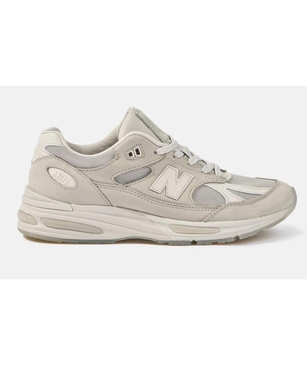 NEW BALANCE Белые нубуковые низкие кроссовки / кеды, фото 9