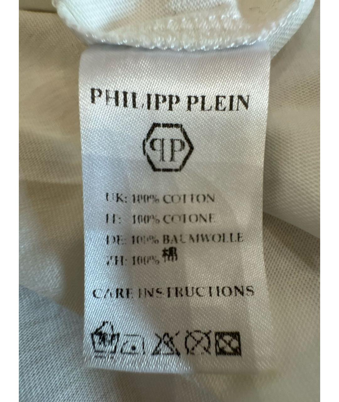 PHILIPP PLEIN Белый хлопковый детская футболка / топ, фото 6