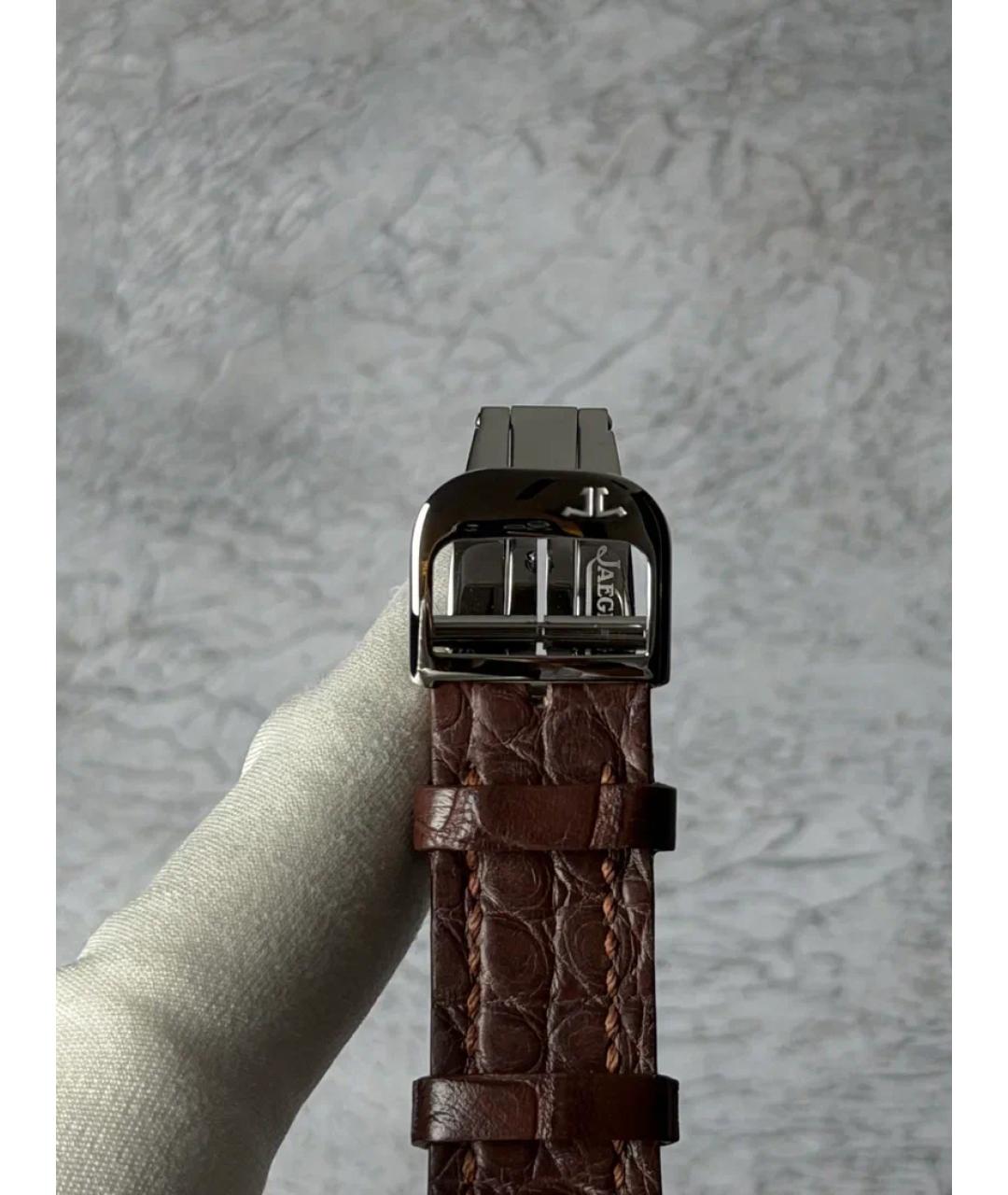 Jaeger LeCoultre Серые стальные часы, фото 6