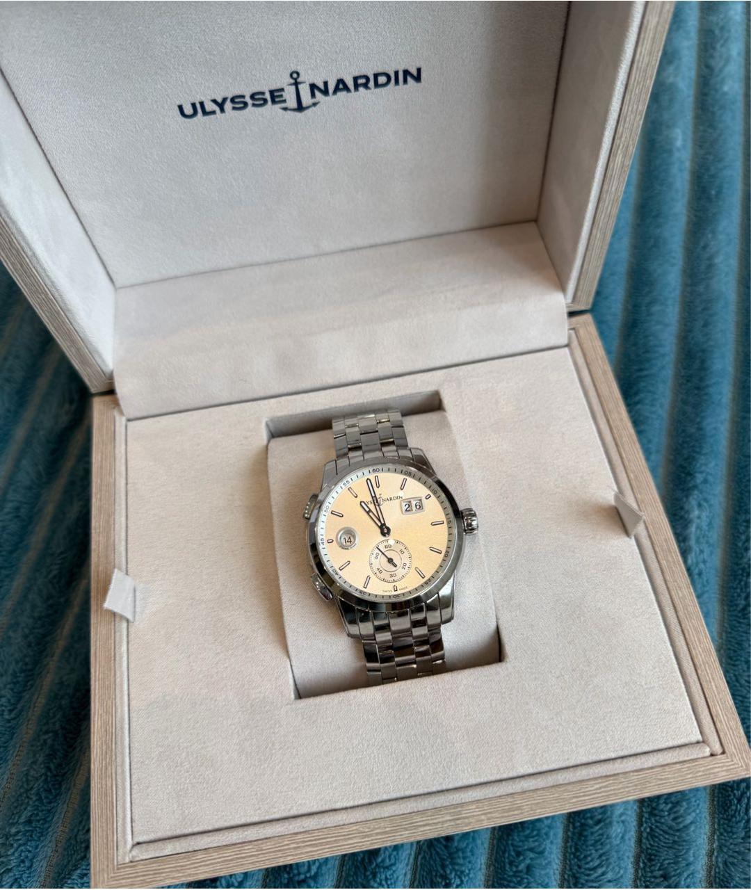 Ulysse Nardin Серебряные серебряные часы, фото 2