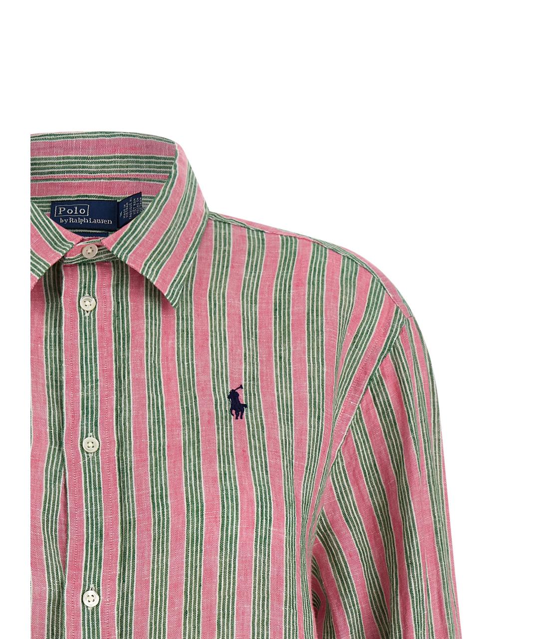 POLO RALPH LAUREN Зеленая льняная блузы, фото 3