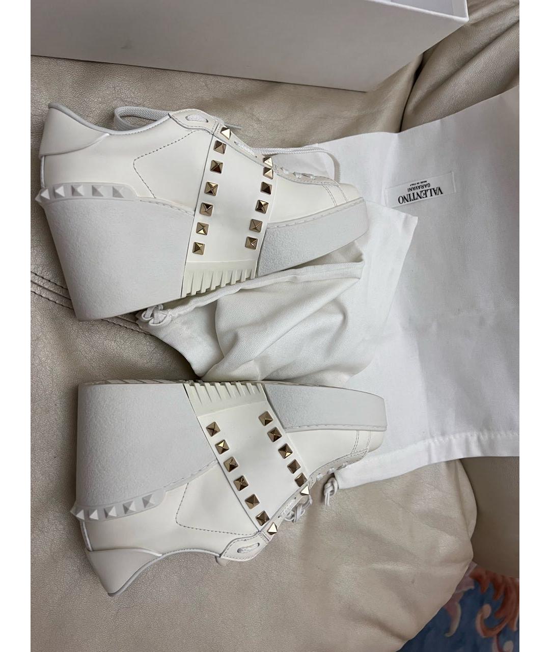 VALENTINO Белые кожаные кеды, фото 7