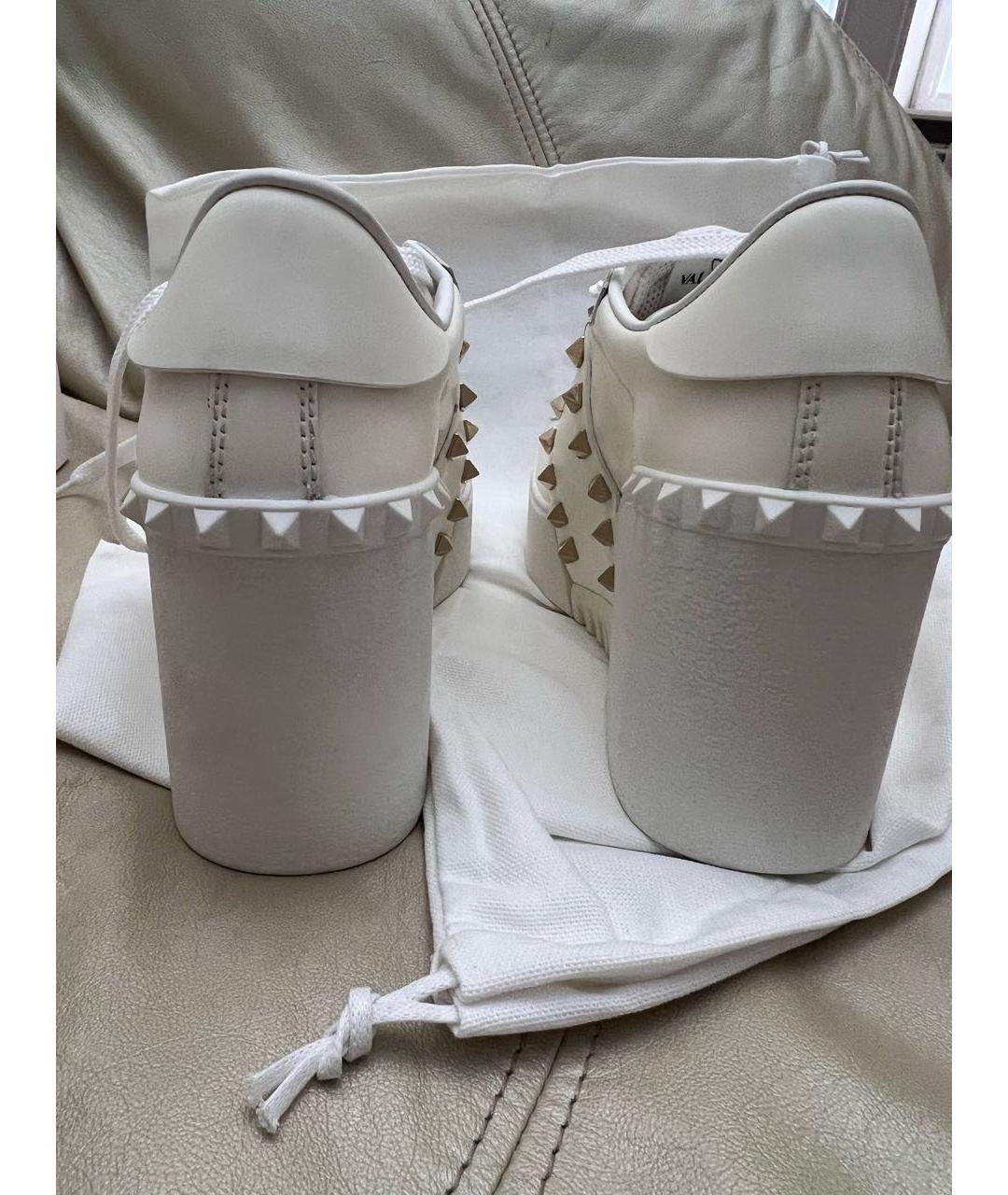 VALENTINO Белые кожаные кеды, фото 4