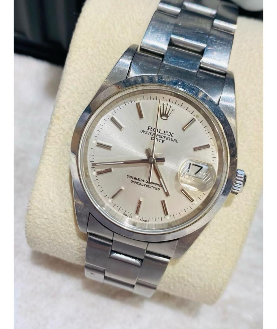 ROLEX Серебряные металлические часы, фото 3