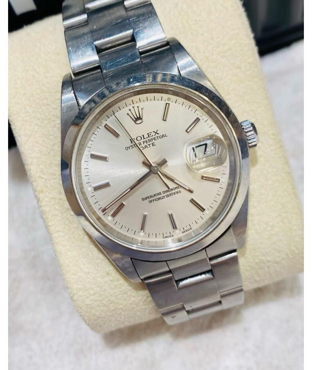 ROLEX Серебряные металлические часы, фото 5