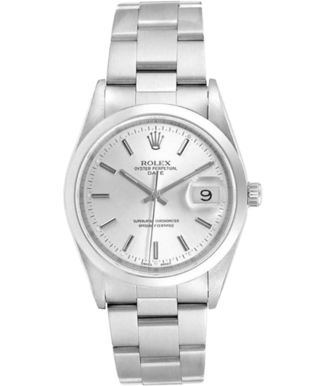 ROLEX Серебряные металлические часы, фото 1