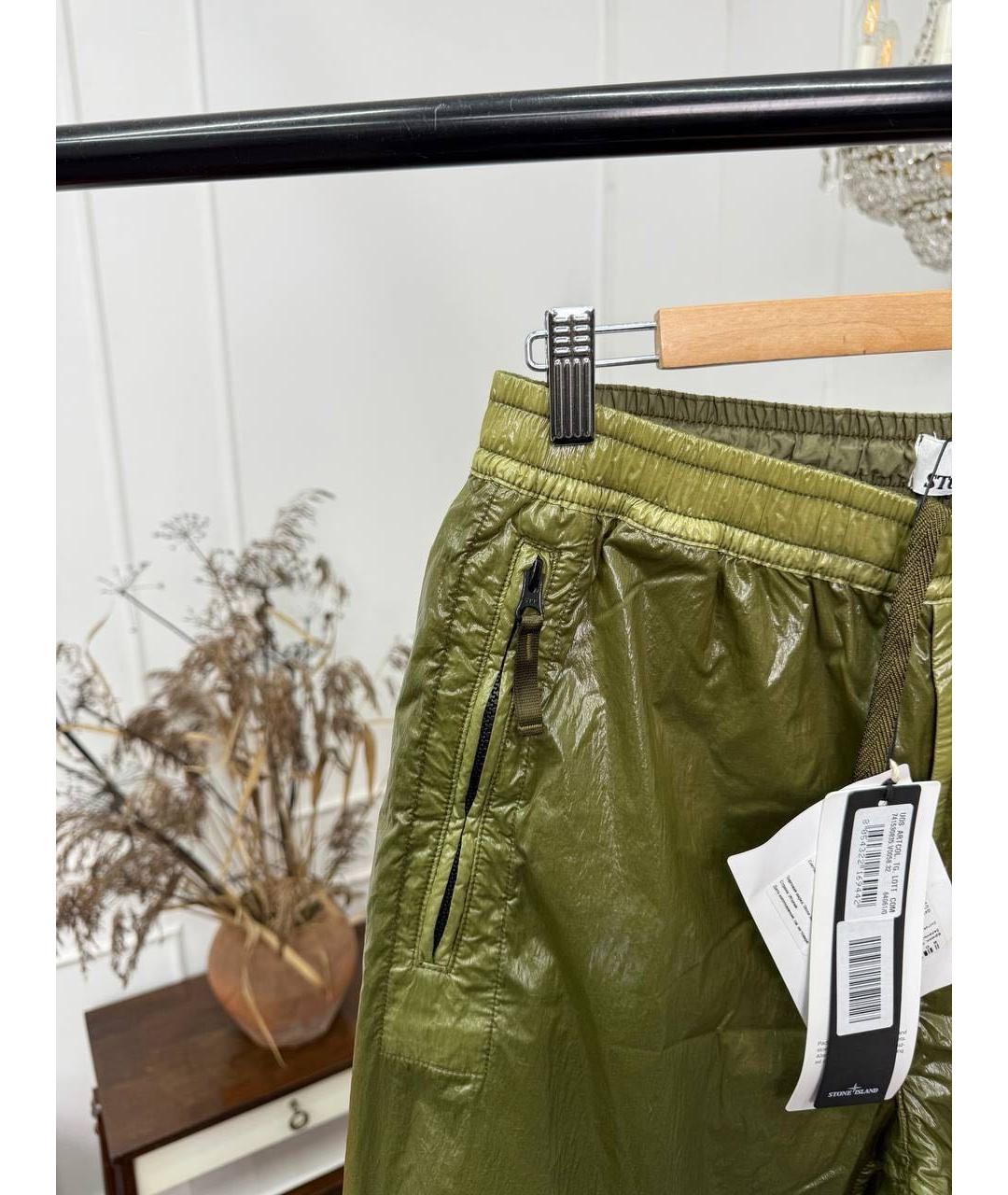 STONE ISLAND Хаки повседневные брюки, фото 4