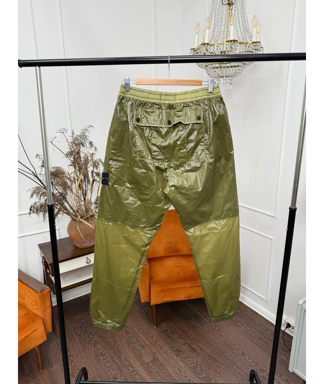 STONE ISLAND Хаки повседневные брюки, фото 8