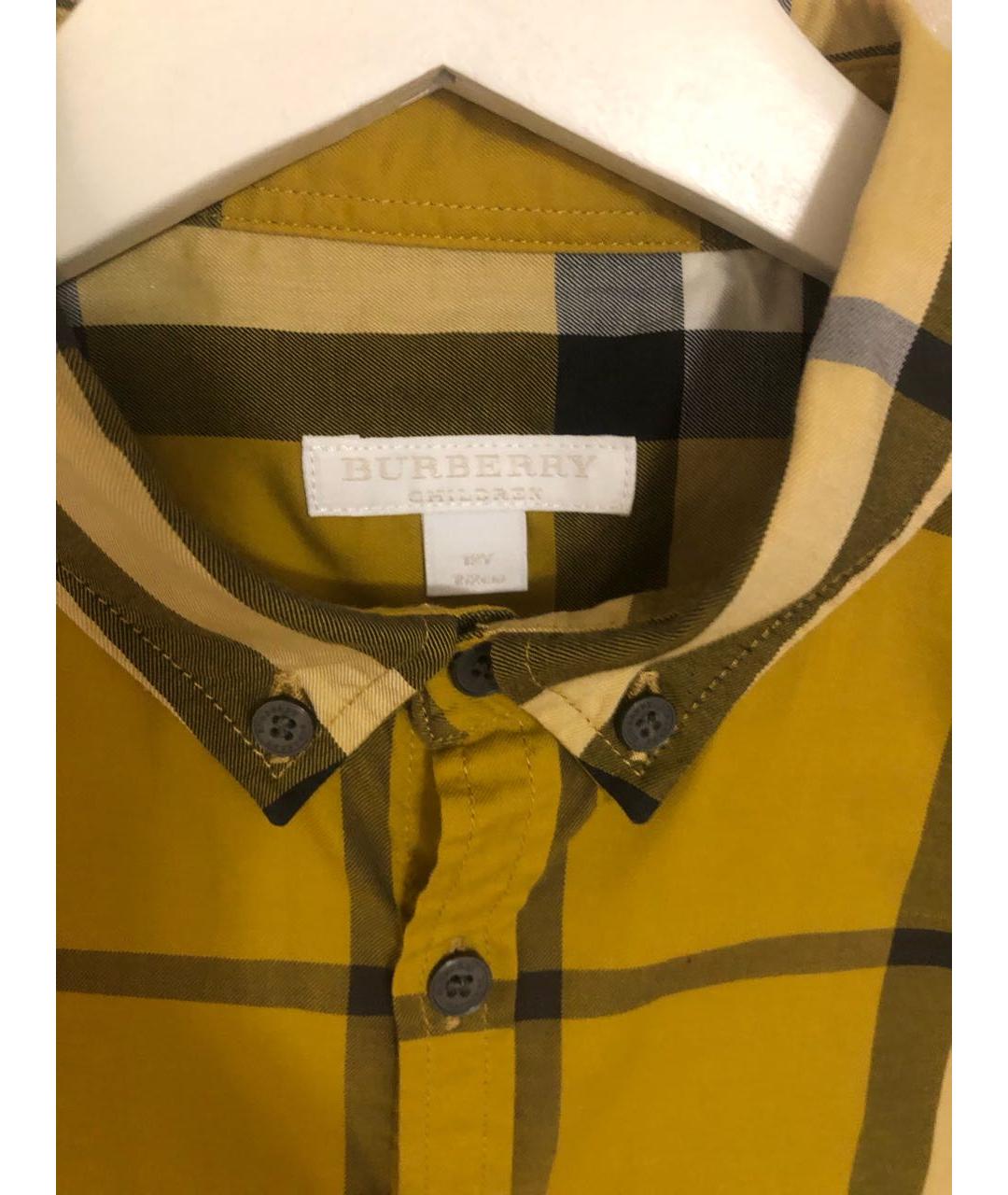 BURBERRY Мульти хлопковая детская рубашка, фото 3