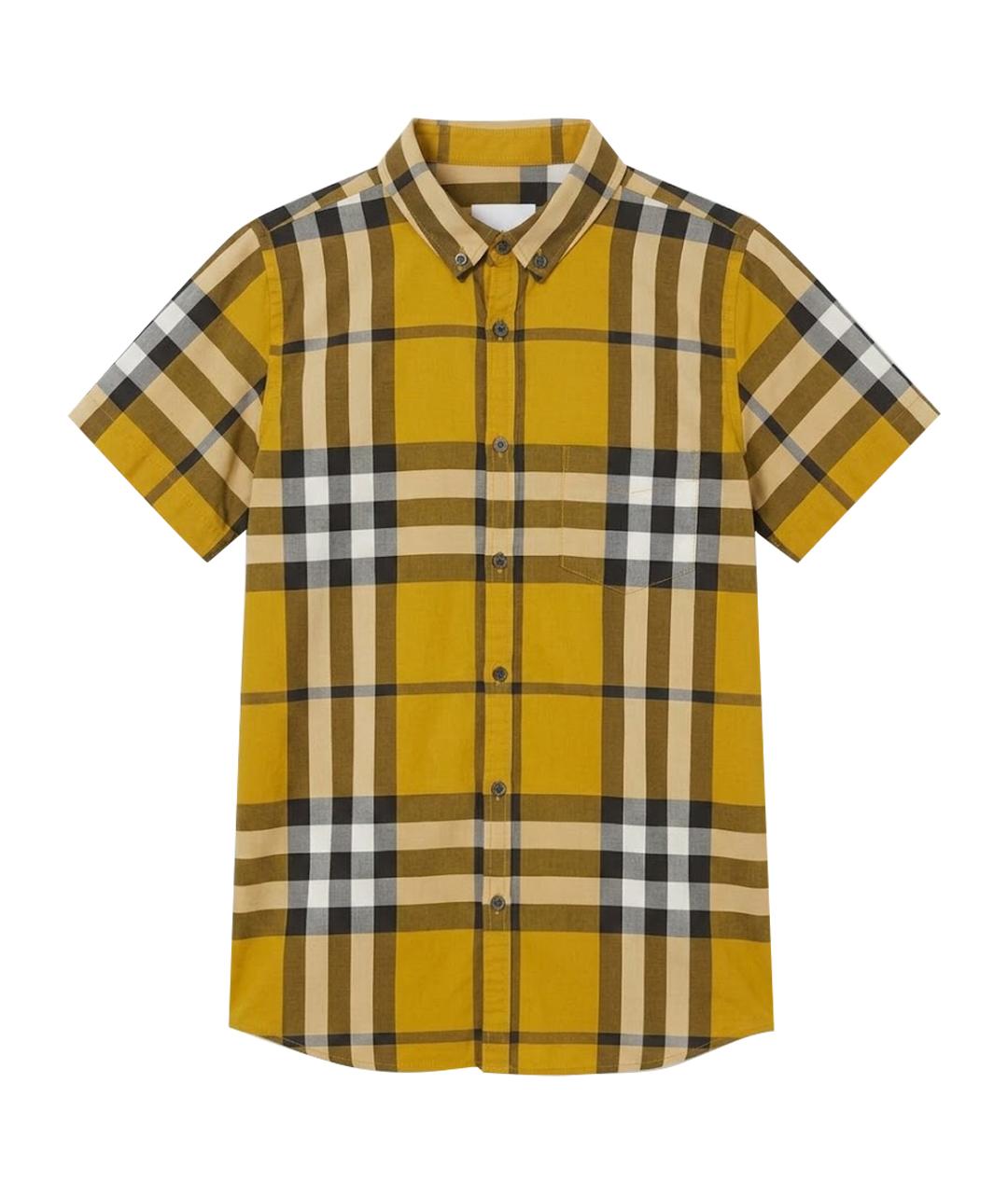 BURBERRY Мульти хлопковая детская рубашка, фото 1