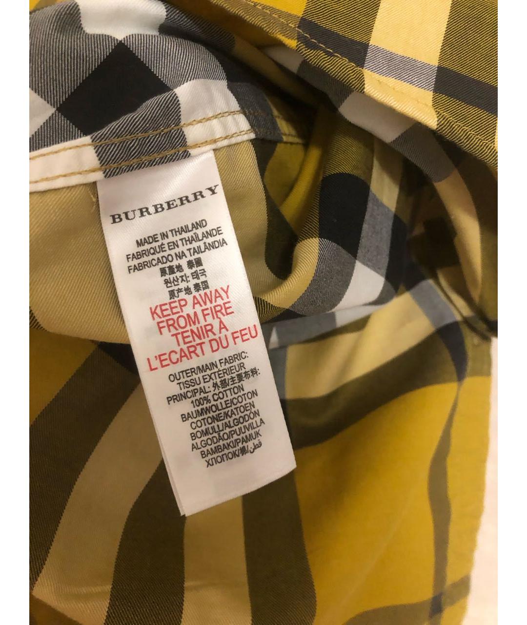BURBERRY Мульти хлопковая детская рубашка, фото 6