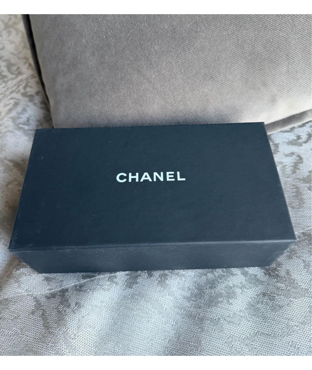 CHANEL Золотые металлические солнцезащитные очки, фото 4