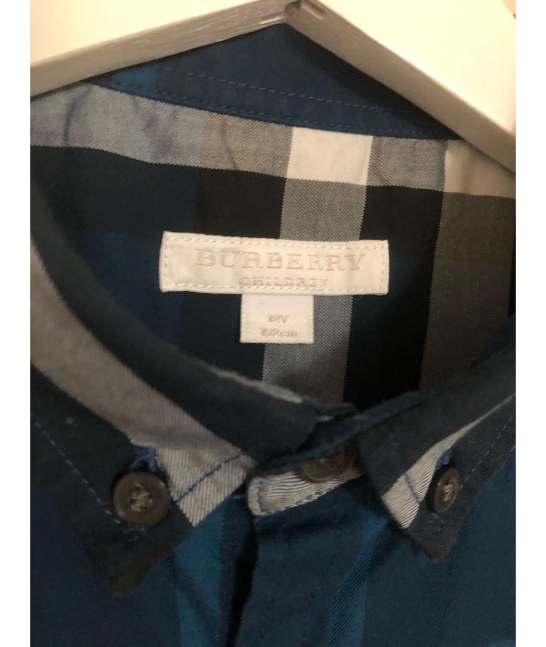 BURBERRY Мульти хлопковая детская рубашка, фото 3