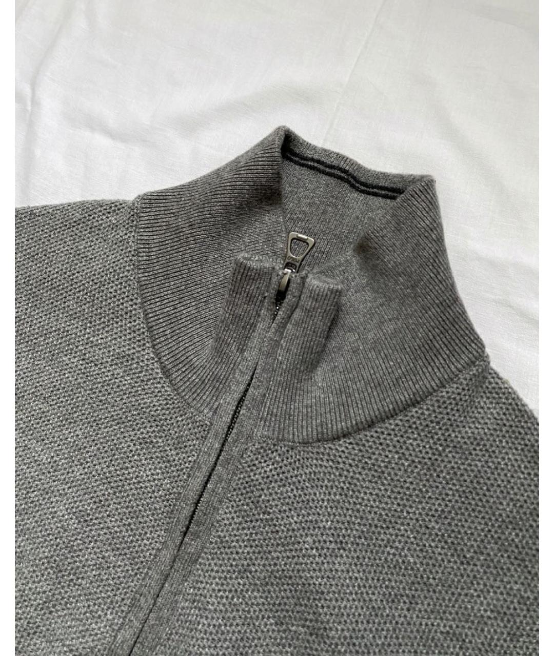 POLO RALPH LAUREN Серый хлопковый джемпер / свитер, фото 5