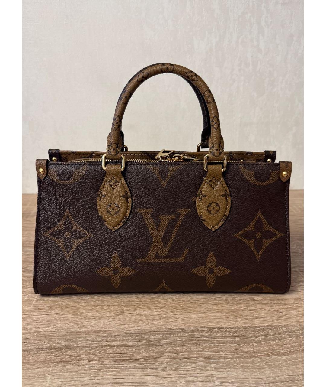 LOUIS VUITTON Коричневая сумка с короткими ручками, фото 2