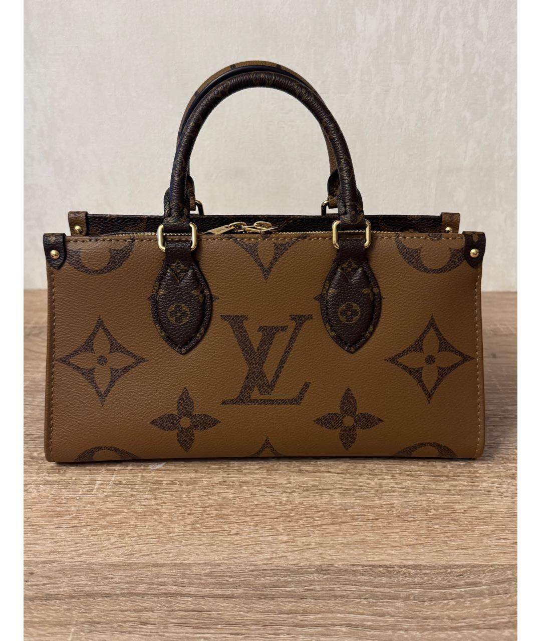 LOUIS VUITTON Коричневая сумка с короткими ручками, фото 9