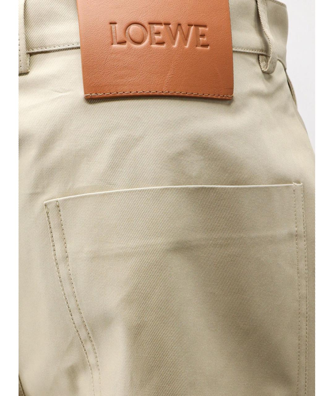 LOEWE Бежевые хлопковые шорты, фото 3