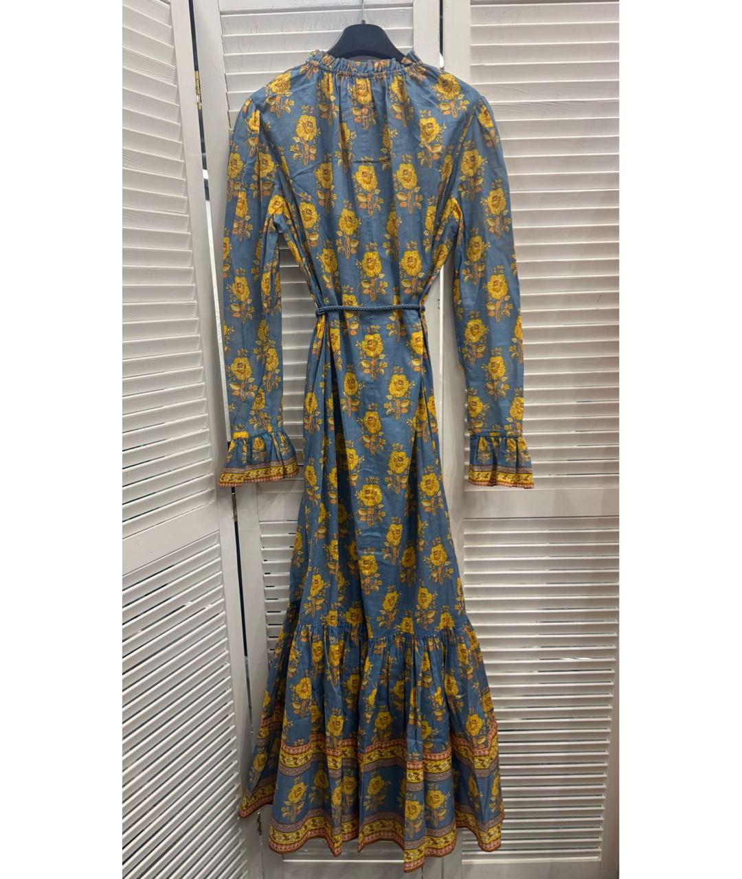ZIMMERMANN Голубое хлопковое повседневное платье, фото 2