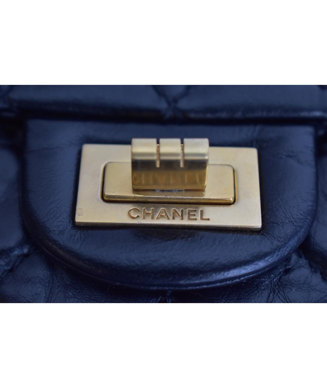 CHANEL Черная кожаная сумка через плечо, фото 8
