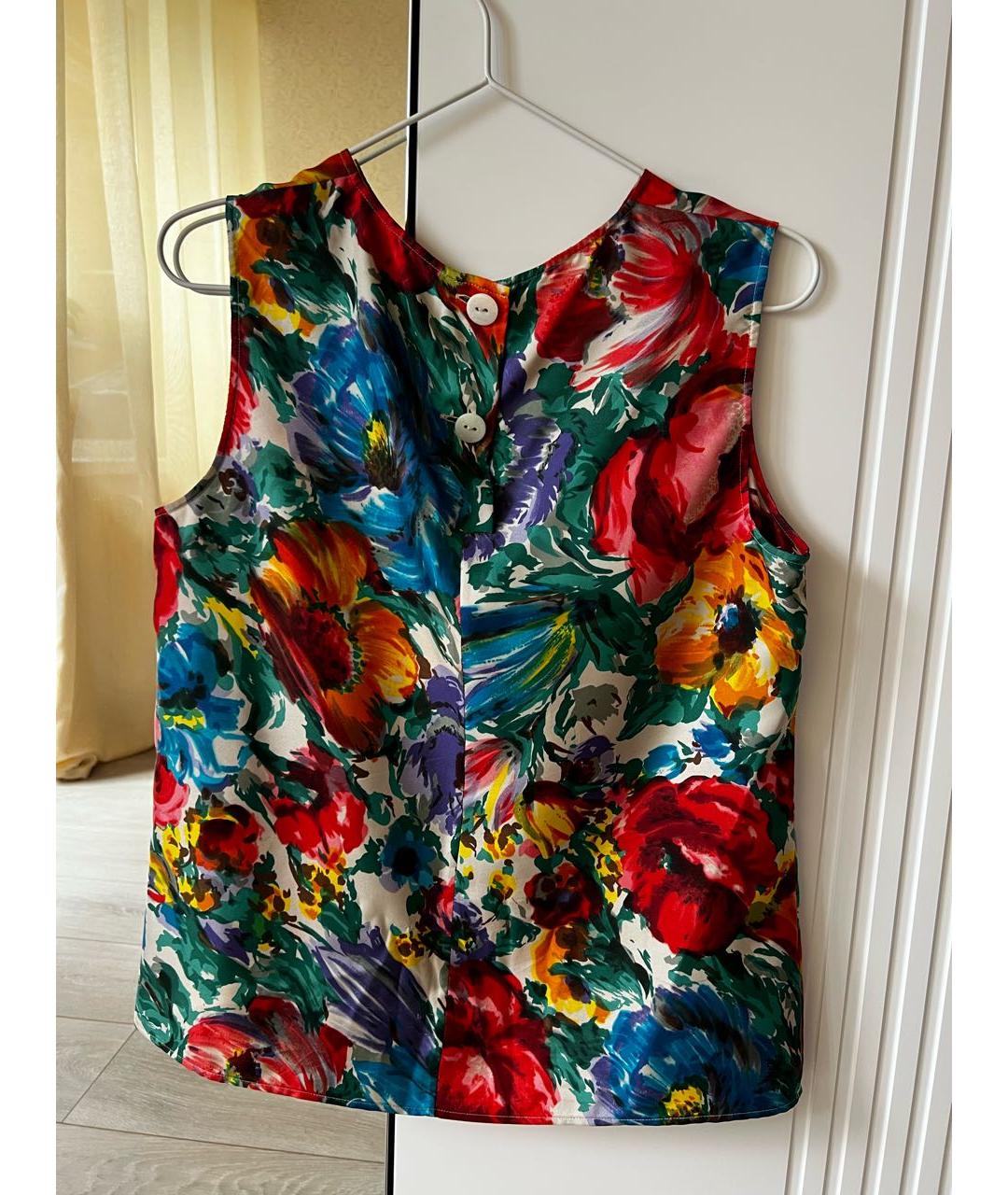 DOLCE&GABBANA Мульти шелковый костюм с юбками, фото 3