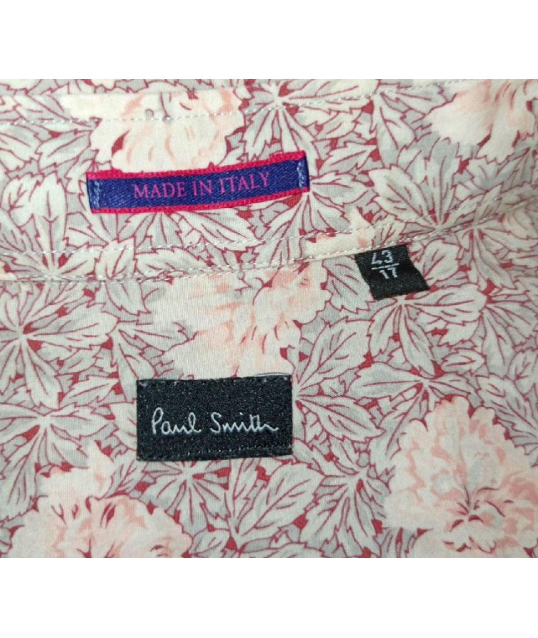 PAUL SMITH Мульти хлопковая кэжуал рубашка, фото 4