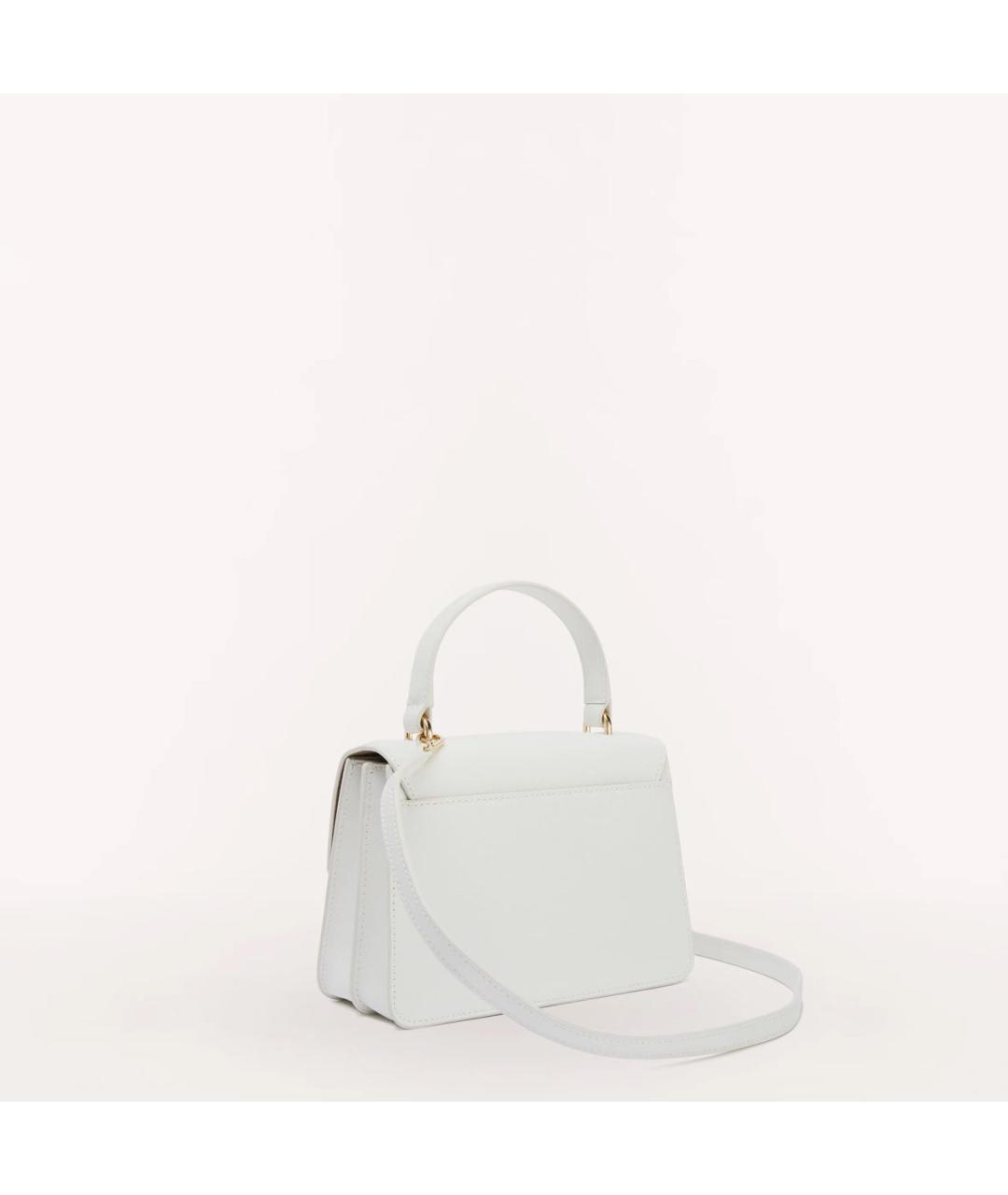 FURLA Белая кожаная сумка через плечо, фото 3