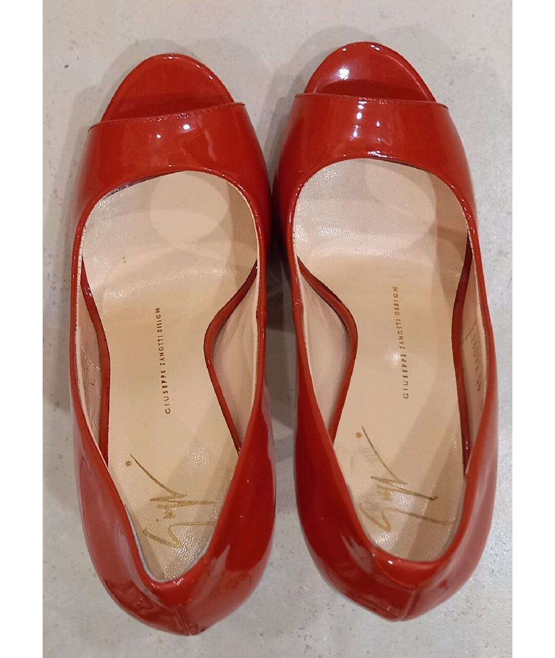 GIUSEPPE ZANOTTI DESIGN Красные туфли из лакированной кожи, фото 3