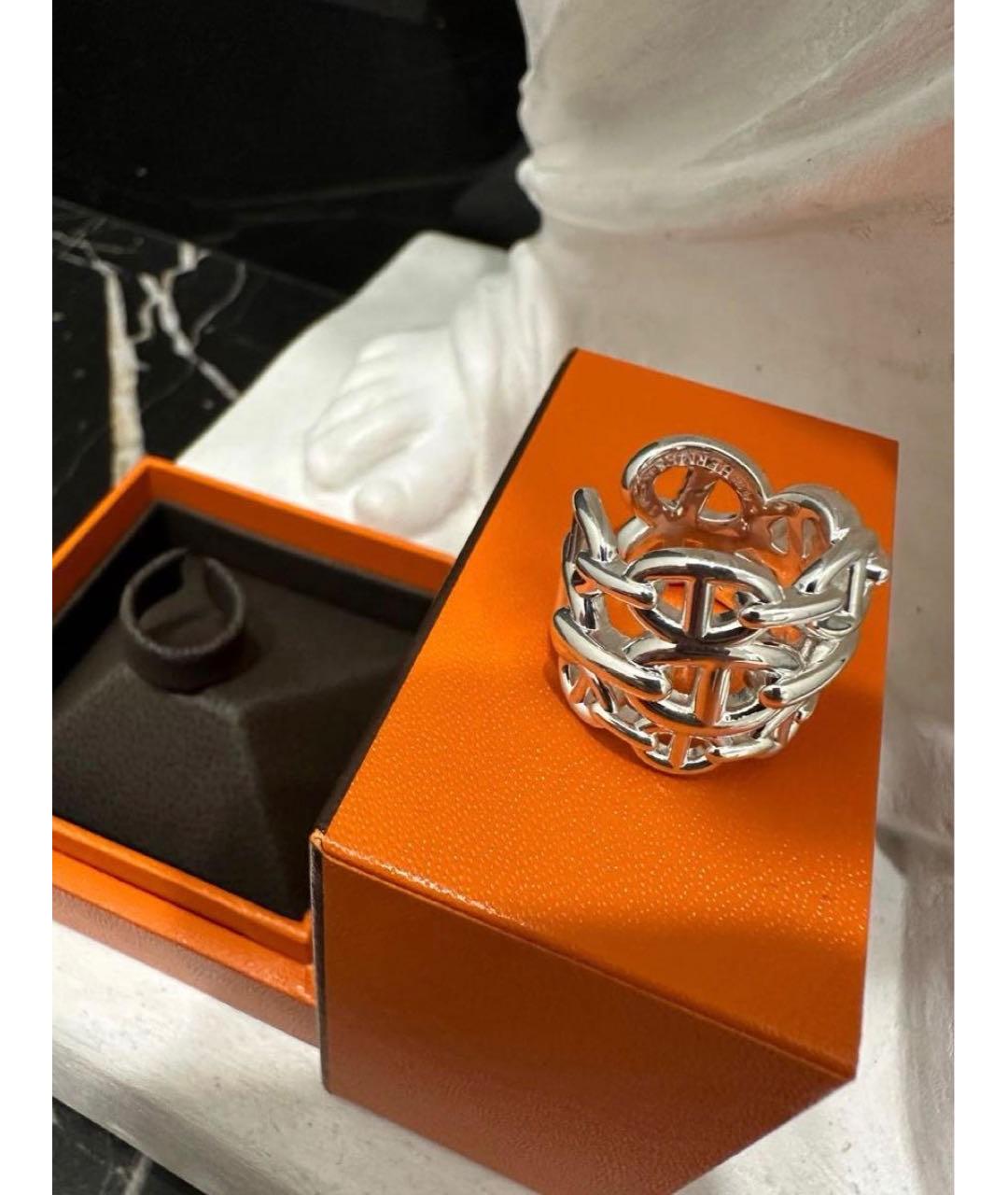 HERMES Серебряное серебряное кольцо, фото 2