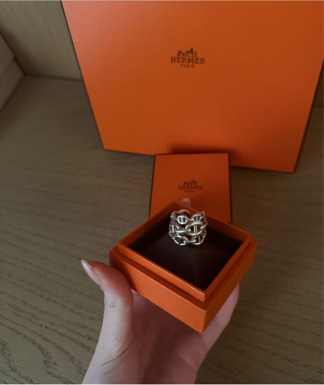 HERMES Серебряное серебряное кольцо, фото 4