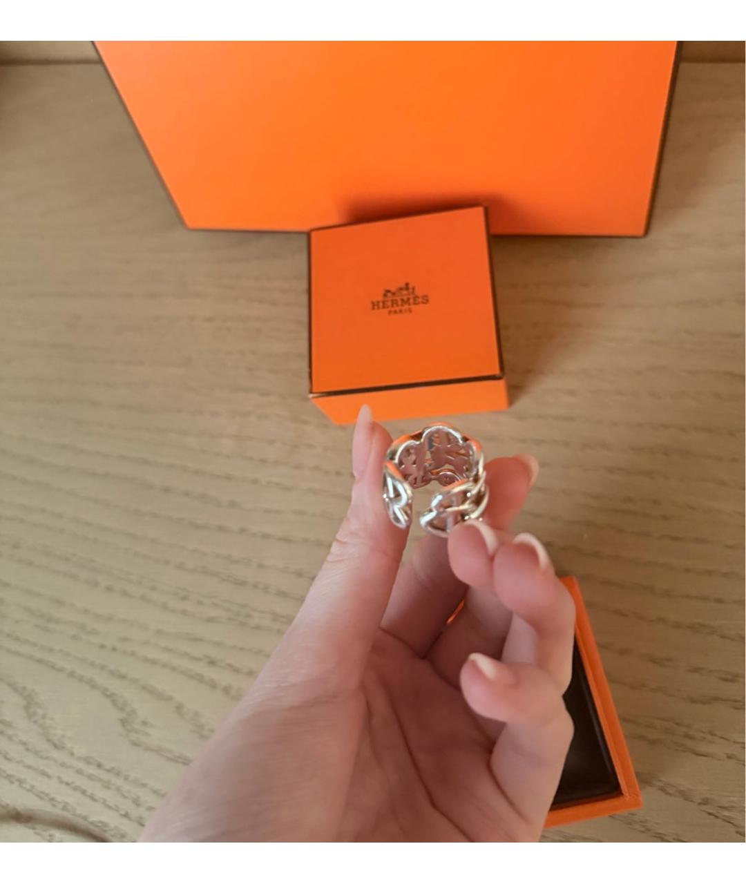 HERMES Серебряное серебряное кольцо, фото 5