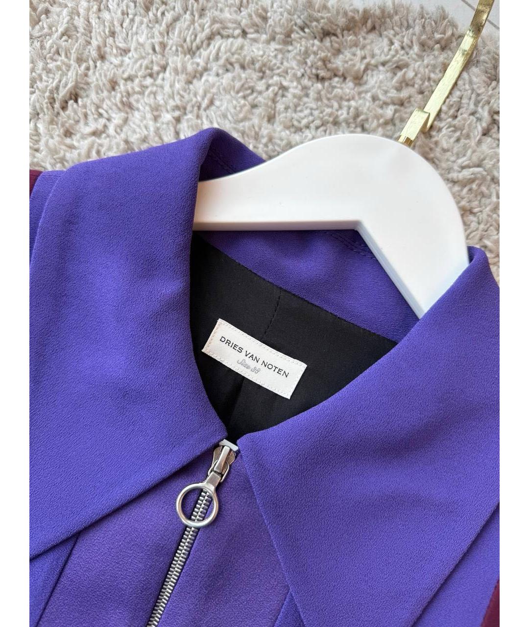 DRIES VAN NOTEN Фиолетовое платье, фото 5