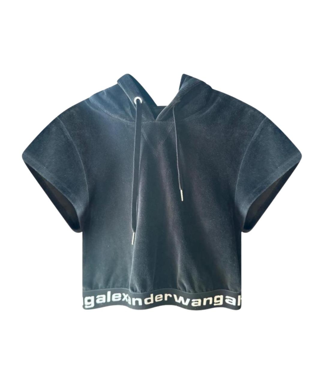 T BY ALEXANDER WANG Черный хлопковый костюм с брюками, фото 8