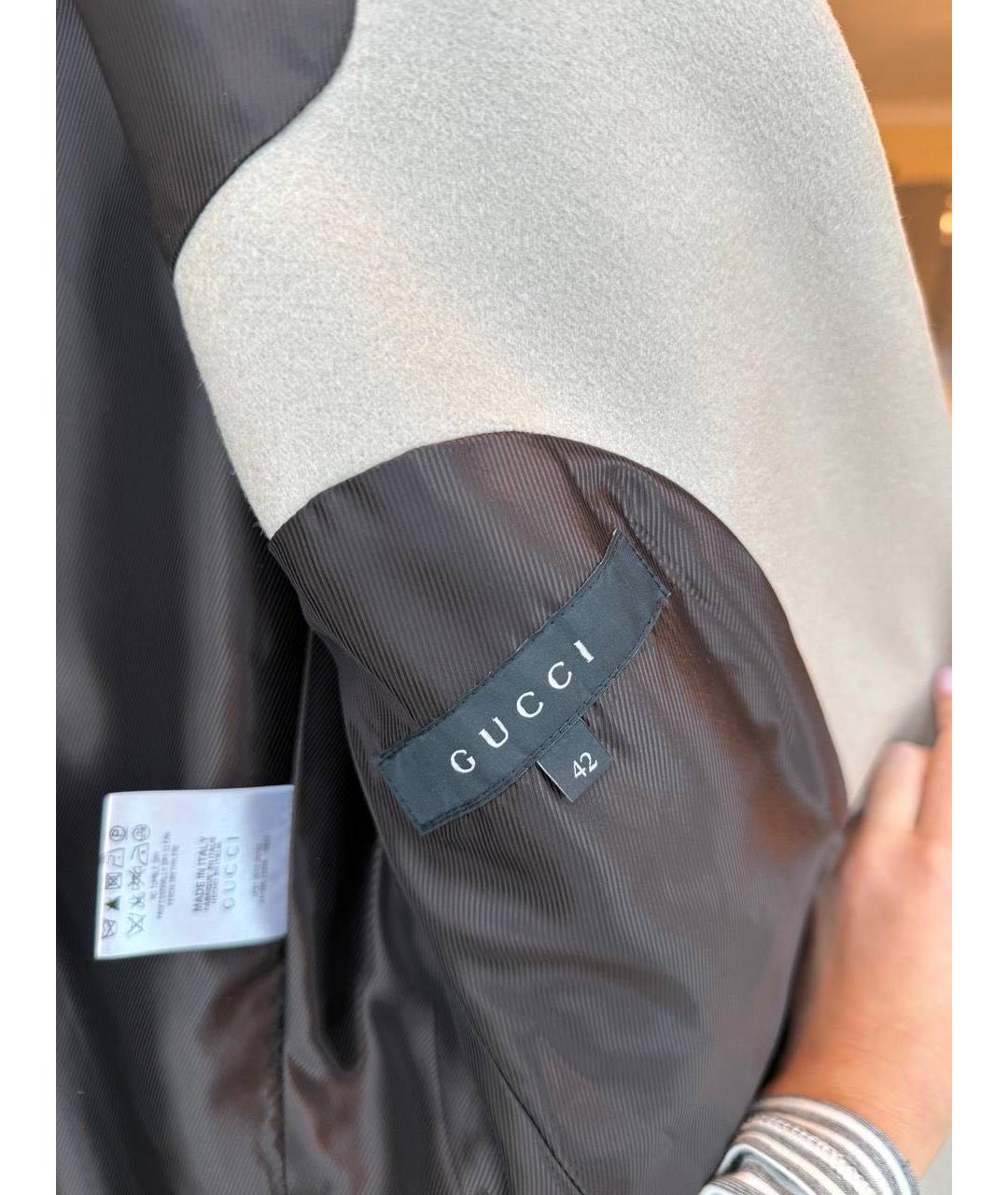 GUCCI Бежевое пальто, фото 3