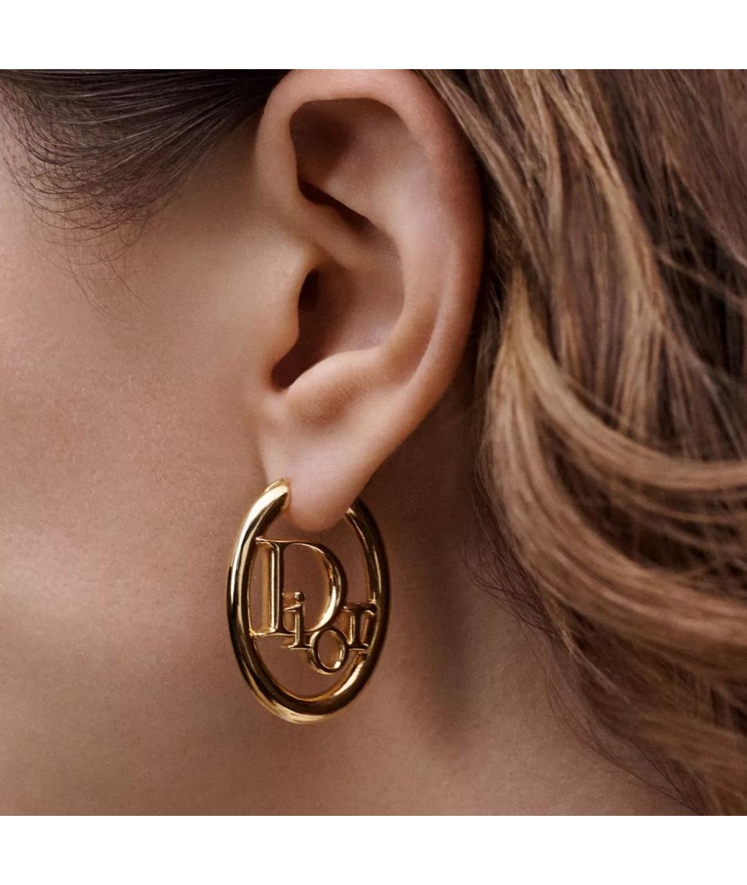 CHRISTIAN DIOR Золотые серьги, фото 3