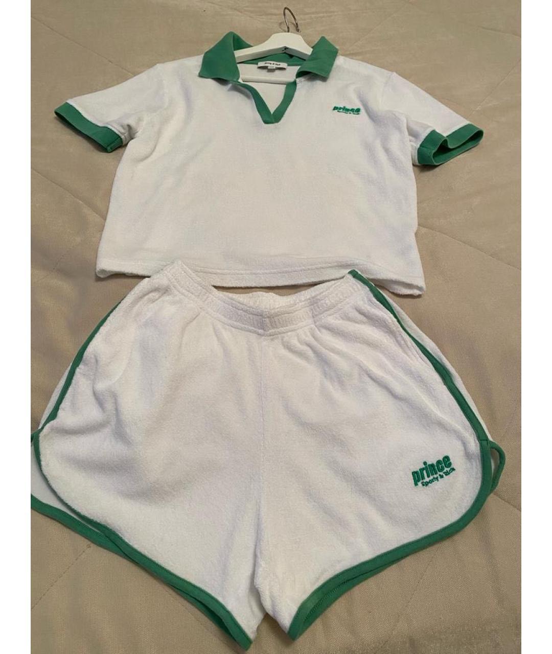 SPORTY AND RICH Белый хлопковый костюм с брюками, фото 4