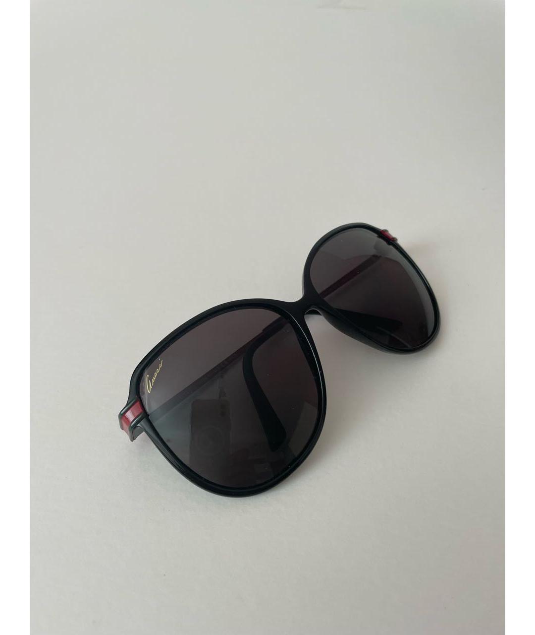 GUCCI Черные пластиковые солнцезащитные очки, фото 6