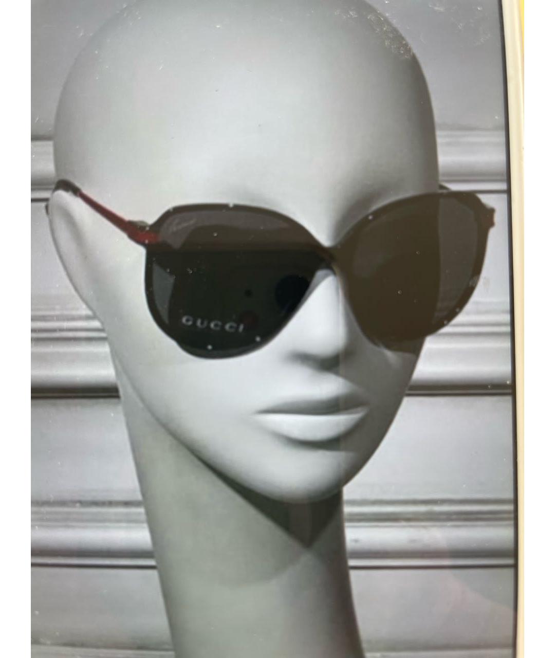 GUCCI Черные пластиковые солнцезащитные очки, фото 5