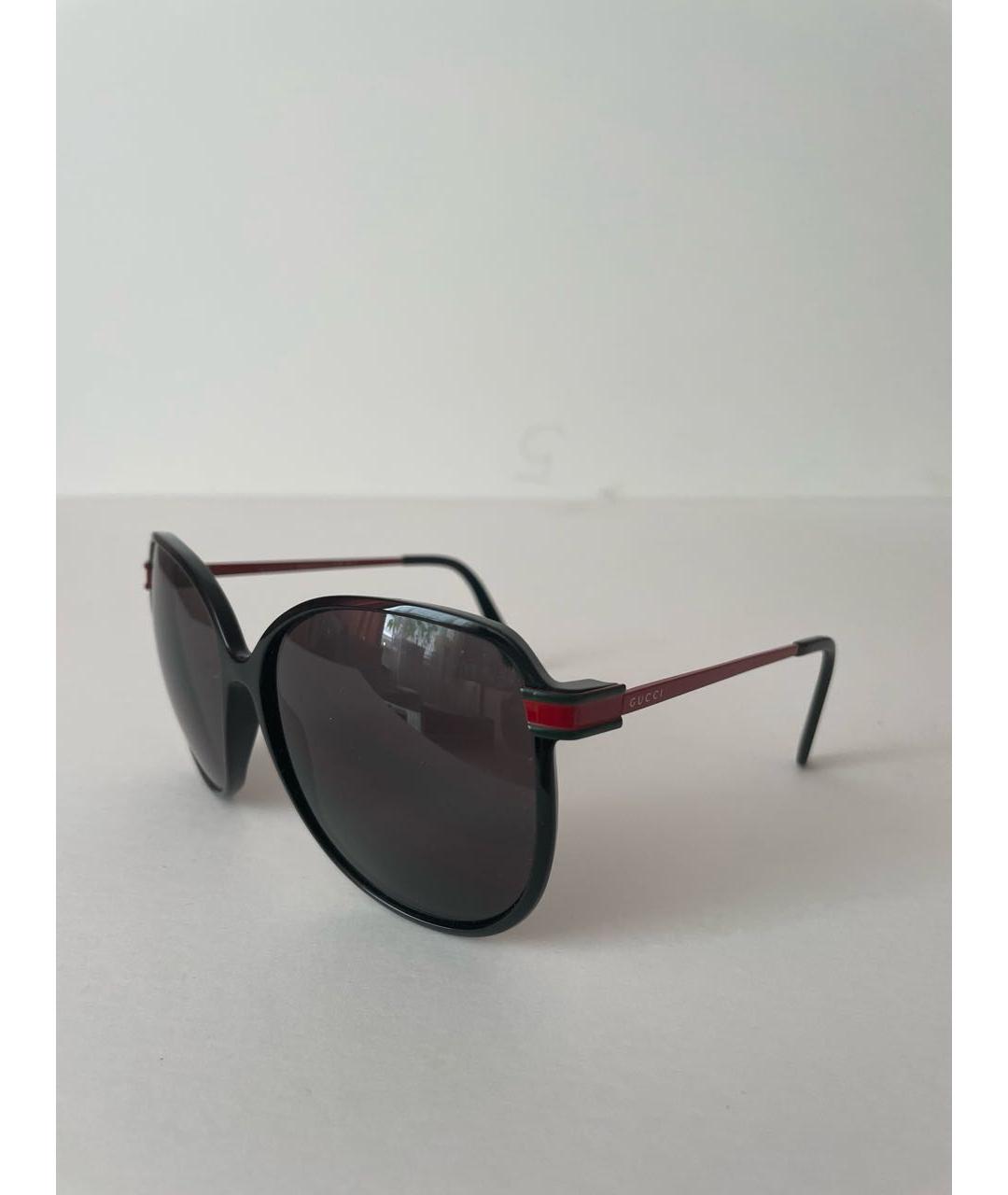 GUCCI Черные пластиковые солнцезащитные очки, фото 2