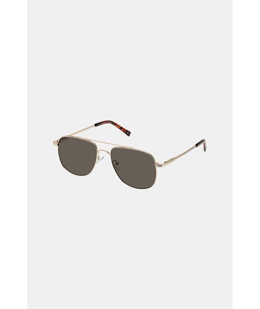 LE SPECS Золотые металлические солнцезащитные очки, фото 7