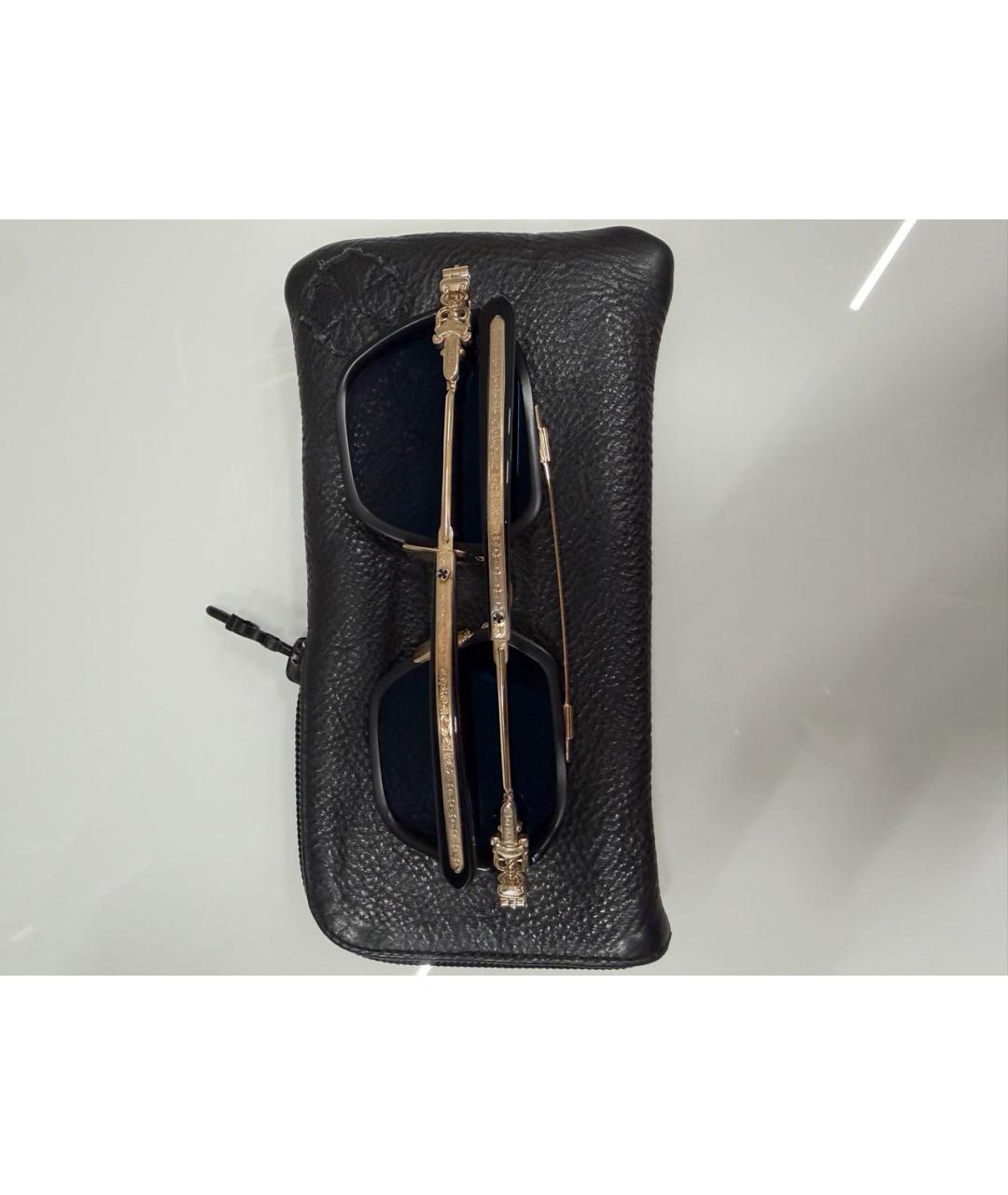 CHROME HEARTS Золотые металлические солнцезащитные очки, фото 5