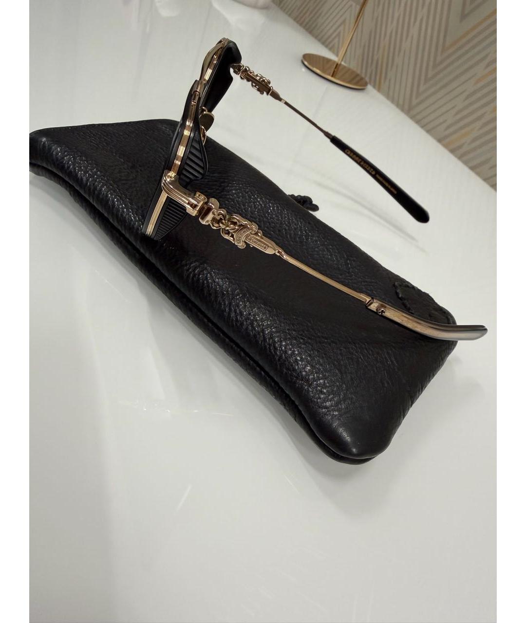 CHROME HEARTS Золотые металлические солнцезащитные очки, фото 3