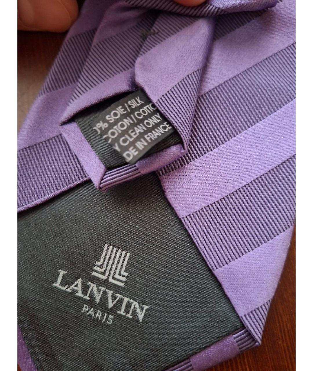 LANVIN Фиолетовый галстук, фото 6