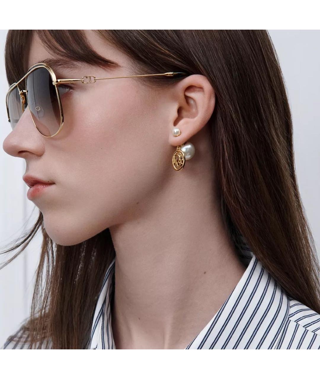 CHRISTIAN DIOR Золотые серьги, фото 3