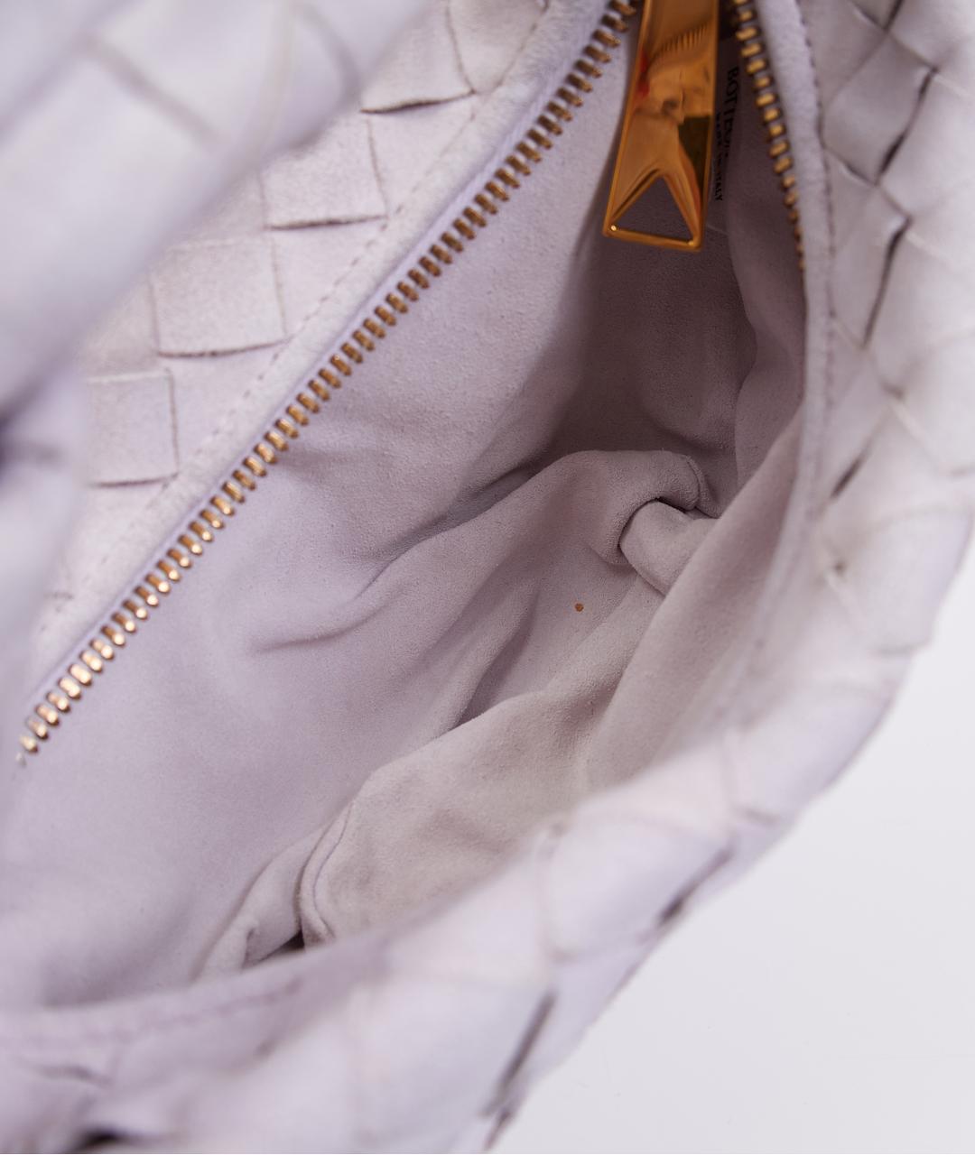 BOTTEGA VENETA Фиолетовая кожаная сумка с короткими ручками, фото 3