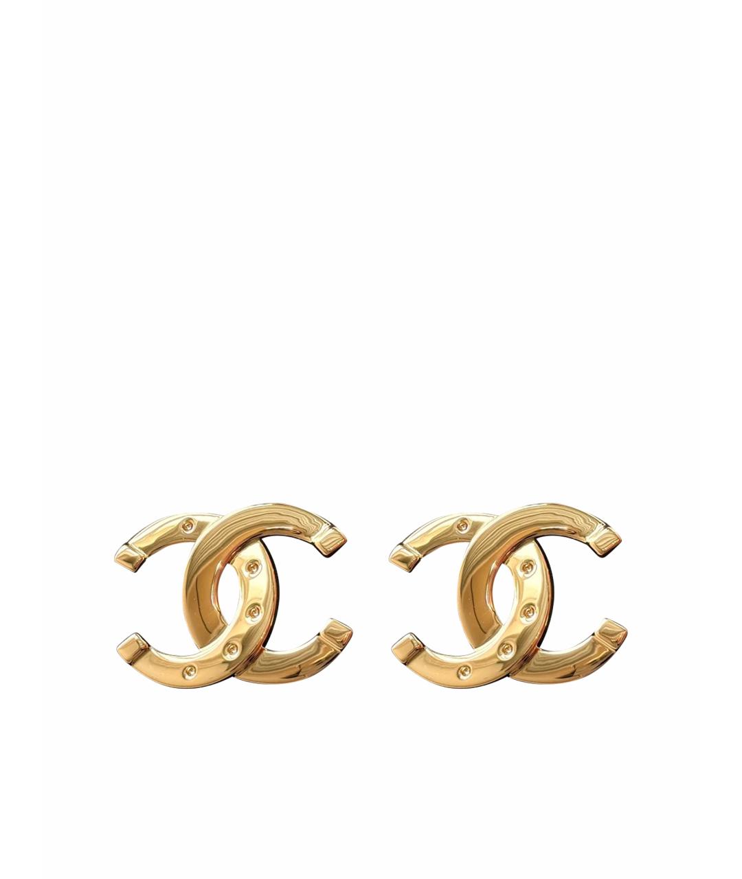 CHANEL Золотые серьги, фото 1