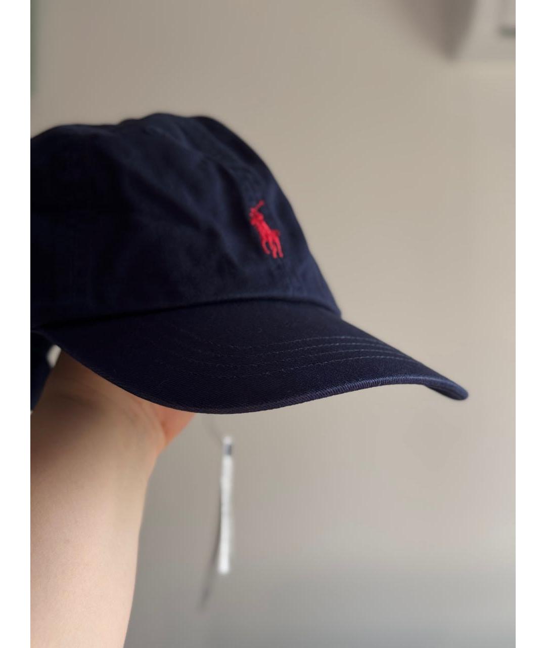 POLO RALPH LAUREN Темно-синяя хлопковая кепка, фото 2