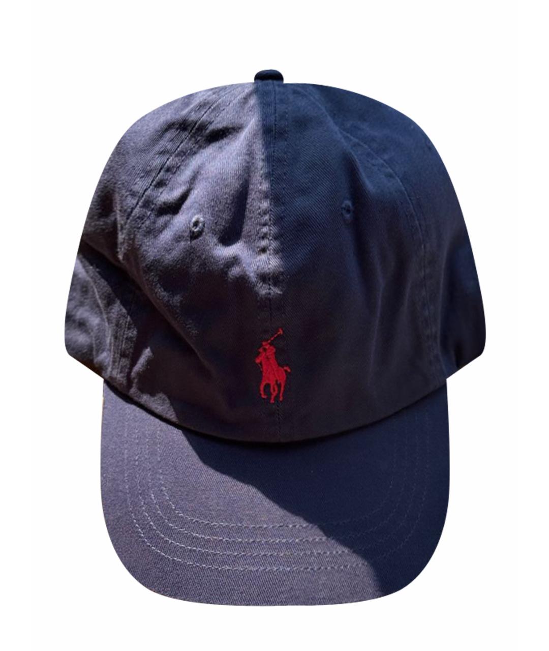 POLO RALPH LAUREN Темно-синяя хлопковая кепка, фото 1