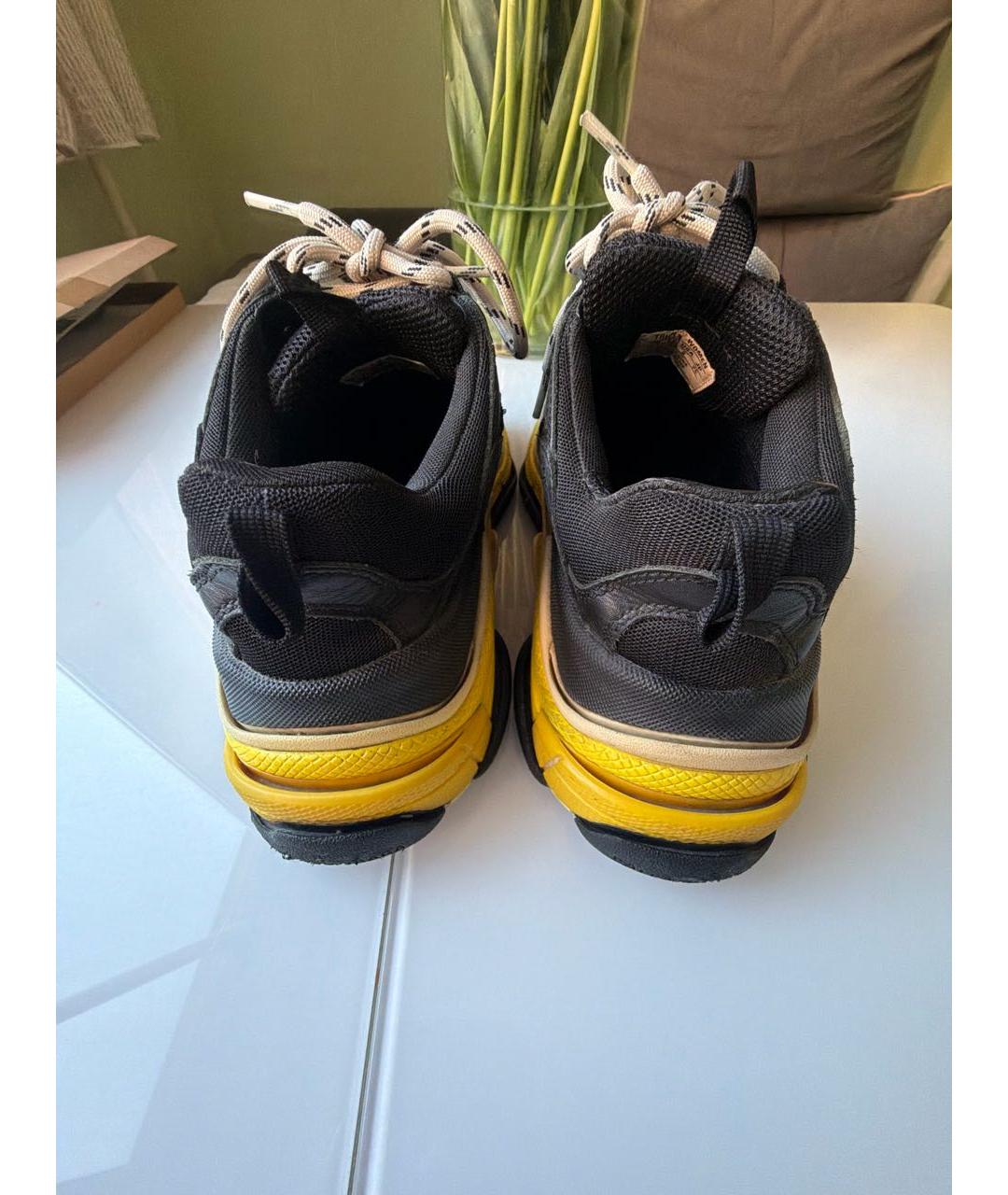 BALENCIAGA Черные текстильные кроссовки, фото 3